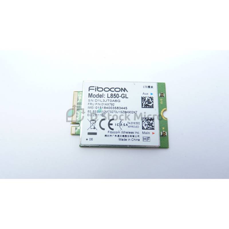 Carte 4G LTE Fibocom L850-GL M.2 Pour Lenovo ThinkPad X380 - Reconditionnée