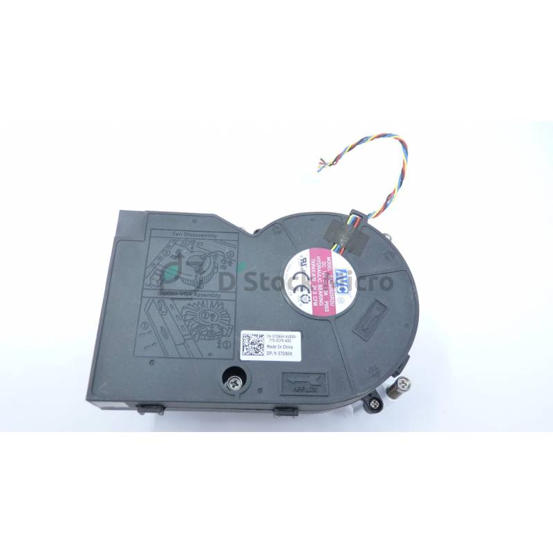 Ventilateur Processeur Dell Optiplex 3050/5050 - Référence CN-07D86K-08K00-89B-04WG-A00 - Occasion Testé