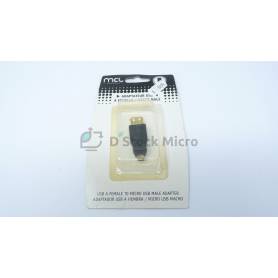 MCL Samar USB A Female to Micro USB Male Adapter