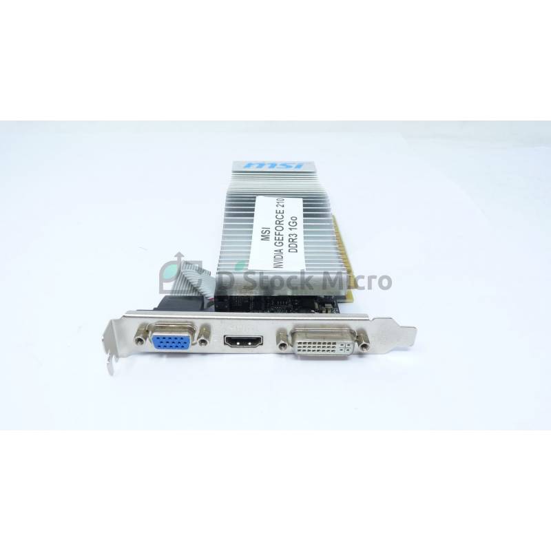 Msi N210-Md1g/D3 Geforce 210 Graphic Card 589 Mhz Core Gb Gddr3 Sdram  Pci Express 2.0 X16 Low-Profile 