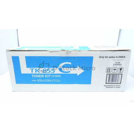 dstockmicro.com Toner Cyan Kyocera TK-855C pour Kyocera 400ci/500ci/552ci