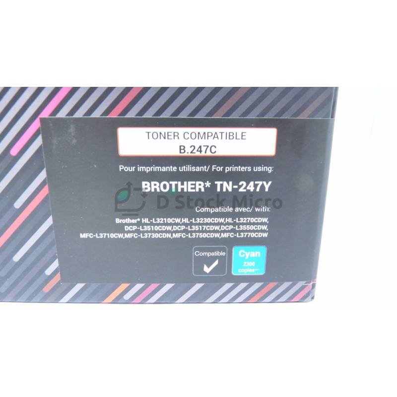 Cyan UPrint B.247C/TN-247Y Toner for Brother HL-L3210CW/HL