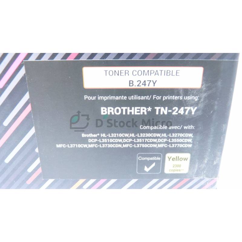 UPrint B.247Y/TN-247Y Yellow Toner for Brother HL-L3210CW/HL-L3230CDW/HL -L3270CDW