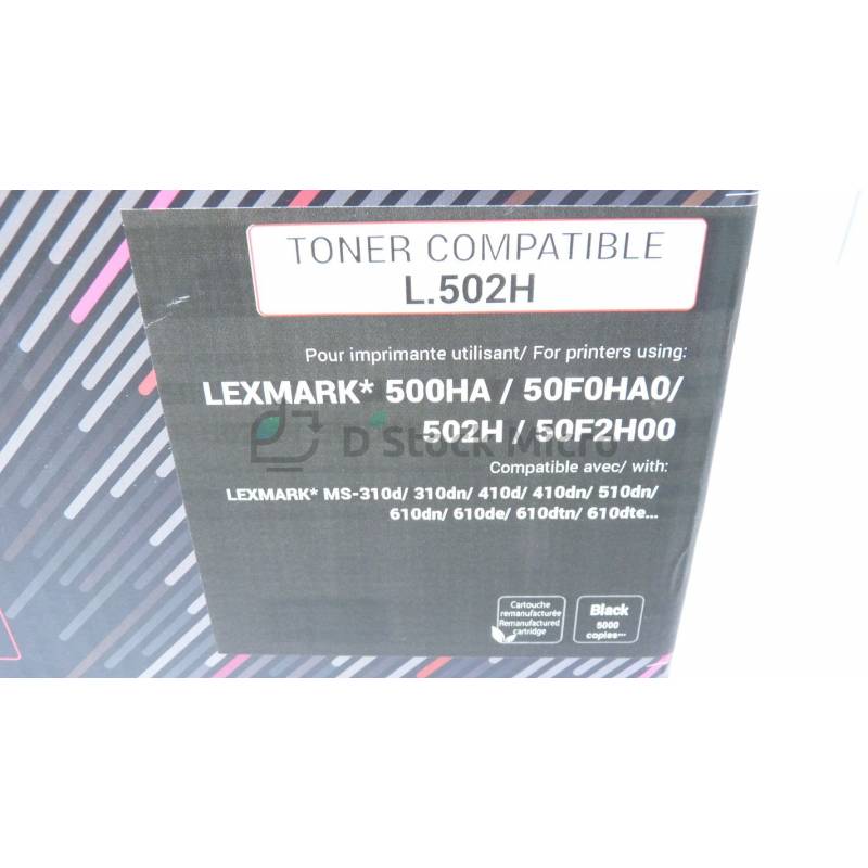 Black UPrint L.502H/500HA/50F0HA0/502H/50F2H00 Toner for Lexmark MS-310d